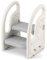 Onasti Marche Pied pour Enfant, Tabouret 2 marches pour bébé, Rehausseur Stable, Multifonction et Antidérapant.avec Poignées Parfait pour Cusine, Salle de Bain, Apprentissage de la propreté