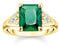 THOMAS SABO Ring für Damen Grüner Stein Goldfarben TR2362-971-6-54 Ringgröße 54/17,2