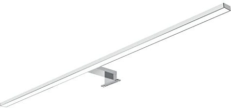 kalb | 80cm LED Badleuchte Badlampe Spiegellampe Spiegelleuchte 230V warmweiß, silbergrau