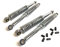 Stoßdämpfer Set Chrom 310mm, 4-teilig, Tiefelegung, 5-fach verstellbar, inkl. Reduzierhülsen, passend für Simson Duo, Schwalbe, Star SR4-2