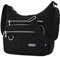 NOTAG Umhängetasche Damen, Leichte Mehrfach-Taschen Schultertasche Wasserdicht Sportliche Umhängetasche Multifunktionale Nylon Handtasche (Schwarz)