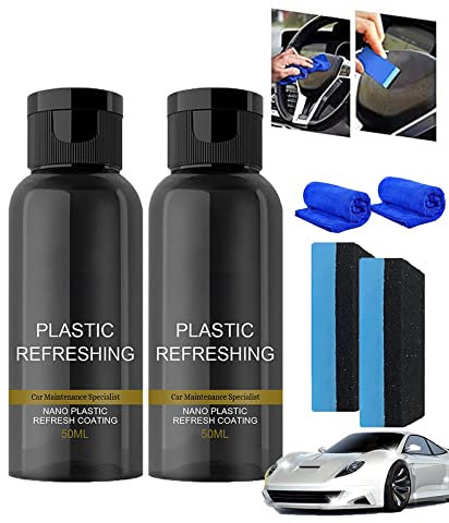 HASAGEI Kunststoff Kratzer Entferner, Auto Innen Plastic Care Set (2Pcs)