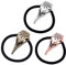 Mikinona 3St Schädel Seil Halter für Pferdeschwänze Halloween-Haargummis Haarbänder Tiara Halloween-Haarschmuck -Haargummis aushöhlen Kopfbedeckung Haarseil Stirnband
