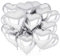 Herz Folienballon Silber 30 Stück，Herzballons Hochzeit Silber,Herz Helium Luftballons,Herzluftballons für Party,Geburtstag,Valentinstag, Hochzeit, Verlobung,Muttertag（Silber）