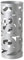 Relax World Zylindrischer Schirmständer Modernes Design, Regenschirmständer aus Metall mit Schnitzereien Design mit abnehmbarer Regenwanne, Maße P20 x L20 x H49 cm (Silber)