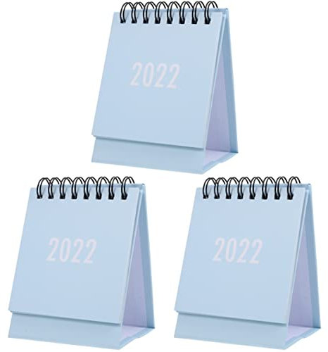 Mini-Schreibtischkalender 2022, Mini-Kalender, Schreibtischdekoration, Tischdekoration, Tisch-Staffelei, 2022-Kalender, akademischer Kalender, Bürobedarf, langlebiger Kalender, vertikales