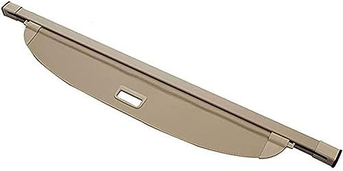 AMGASMG Ausziehbar Kofferraumklappen Laderaumabdeckung für Ben-z W166 GLE 350 2015-2019, Auto Kofferraum Schutz Abdeckung Kofferraumabdeckung Security Privatsphäre Rollo,Beige