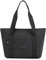WIERAEM Nylon Tote Bags for Women Small Handbag with Zip Compartments and Multi Pockets Waterproof Shoulder Bag Ideal for School Work Shopping Travel Everyday use（Black）
