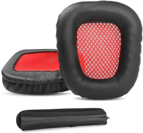 DowiTech Professionelle Ohrpolster und Kopfband Ersatz Kompatibel mit August EP650 EP 650 Kopfhörer Ohrpolsterabdeckung mit Hautfreundlichem Weichem Proteinleder und Memory-Schaum