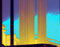 RZHRHJES Wandbild Cruel World Elevates Into Cyan und Gold mit düsterem Himmel, 58 x 90 cm, ohne Rahmen