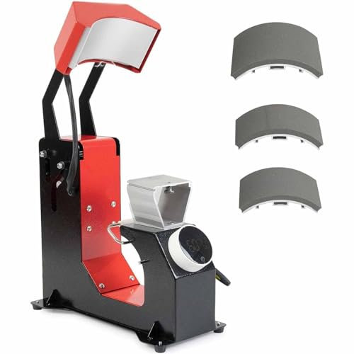 Hat Heat Press Machine, Baseball Cap Heat Press Machine, Mit Temperaturregelung Und Digital LCD Timer, Clamshell Design Heat Press, 40°c-210°c Temperaturregelung, Für Hutplatte Cap