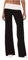 AJMDGW Women Fold Over Waistband Stretchy Yoga Pants Flared Pants Leggings Bell Bottoms(Z172787-black White,M)