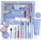 All In One Make Up Sets, 8 Stück Make Up Set, Schminke Geschenk Set für Frauen Mädchen, mit Lipgloss, Lippenstift, Concealer, Eyeliner Und Foundation, Perfekte Geschenk Für Weihnachtstag