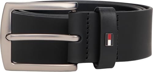 Tommy Hilfiger Men’s 4.0 cm Denton Leather Belt, Black (Black), 35.4 inches