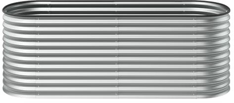 STEELSØN Hochbeet Hydra für Garten und Balkon, Pflanzkübel groß draußen 240x80x80 cm, Hochbeet Metall verzinkt, oval, freistehend für Blumen, Obst und Gemüse