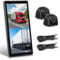Spiegel Dashcam mit 2 Rückfahrkamera, LKW Rückspiegel mit Vertikalem Bildschirm für Lastkraftwagen Bus, 10.36 Zoll Touchscreen Monitor mit BSD Systeme/DVR/Loop-Aufnahme, IP67 Wasserdicht, Nachtsicht