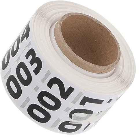 Sewroro Runde Nummer Aufkleber Selbstklebend Zahlen Sticker Für Lager Inventarverwaltung Maschinen Beschriftung Vielseitig Einsetzbar Zur Schnellen Kennzeichnung Und Organisation