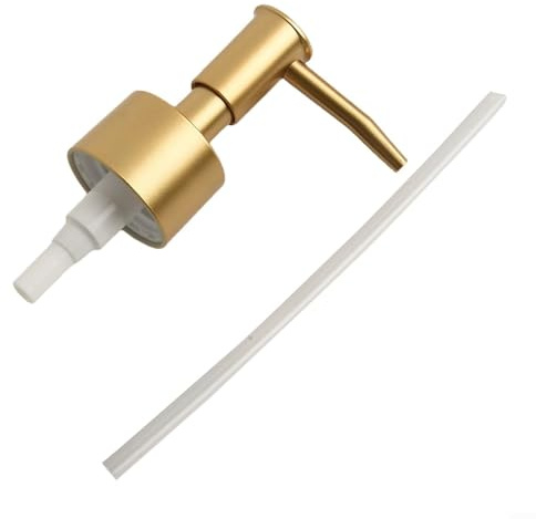 Edelstahl-Seifenpumpen-Ersatz, Lotionspender-Pumpkopf, Ersatz für Seife, Lotionen, Desinfektionsmittel, Waschmittel, Shampoo (gebürstetes Gold)