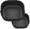2-Pack Silicone Air Fryer Liners for Ninja Crispi FN101GY/FN101SG/FN101ST - 4QT & 6-Cup Reusable Non-Stick Basket Covers - BPA-Free, Dishwasher Safe - Fits Air Fryer, Oven, Microwave [Black]