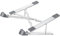 Angoily 1Pc Adjustable Laptop Stand for Laptops Durable Holder with Portable Foldable Design for Use Ergonomic Riser with Multiple Heights