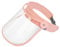 Aymzbd Clear Visor Splash Guard Multipurpose Anti Impact Adjustable Face Cover Full Face Faceshield for Work Gardening Cutting, Pink