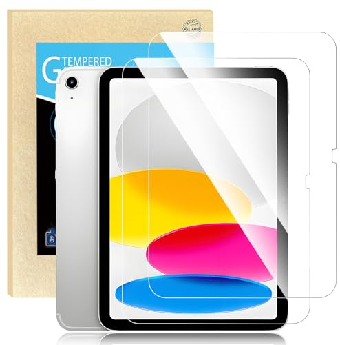 SENCADI Confezione da 2 pellicole protettive in vetro temperato per iPad di 10a generazione 2022, iPad di 11a generazione 2025, durezza 9H, trasparenza HD, anti-impronte, installazione senza bolle