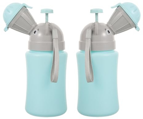 Abaodam 2pièces Urinoir Portable pour Garçon Fille Lot de Voyage Camping Voiture Pot de Chambre Facile Nettoyage