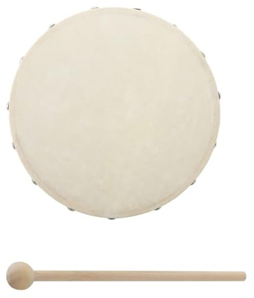 Handtrommel – Holzrahmentrommel Mit Stock | Musikinstrument Für Kinder | Früherziehungsspielzeug Für Kleinkinder, Rhythmus-Spielset, Kompakte Trommelaktivität, Lustiges Partyzubehör Für Die Schule Zu