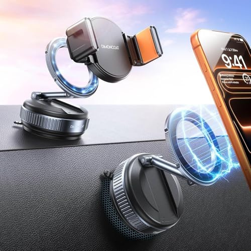 DIMONCOAT for MagSafe Handyhalterung Auto mit Saugnapf & Klemme