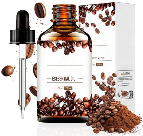 Kaffeeöl,Duftöl Kaffee,Feuchtigkeitsspendendes und Straffendes Öl für Gesicht Körper Haare