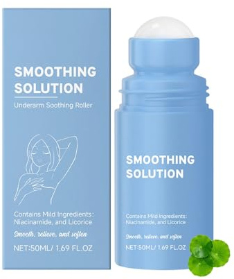 Smoothing Solution Ingrown Hair Treatment, Roll On Soothes Razor Bumps, Gegen eingewachsene Haare & ingrown Hair & Rasurbrand, Beruhigende Pflege für Intimbereich, Achseln (2)