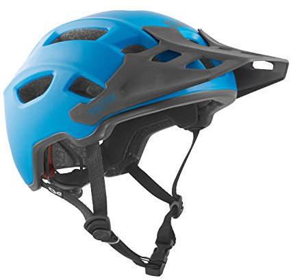 TSG Erwachsene Trailfox Solid Color Halbschalenhelm, Satin Dark Cyan, S/M