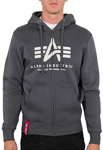 Alpha Industries Herren Alpha Industries Basic Zip Hoodie für Herren Kapuzenpullover (1er Pack)