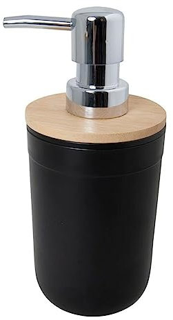Seifenspender Schwarz Bambus Chrom
