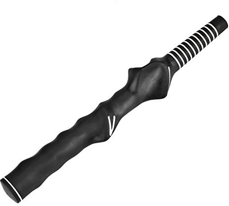 Golf Grip, Standard Golf Trainer Training Grip for Right Hand Practice, Teaching Aid Assistant Swing Trainer in Black