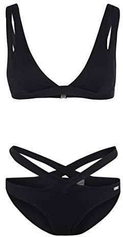 Venice Beach Damen Triangel Bikini Cut Out (Schwarz, 40 (40A/B))