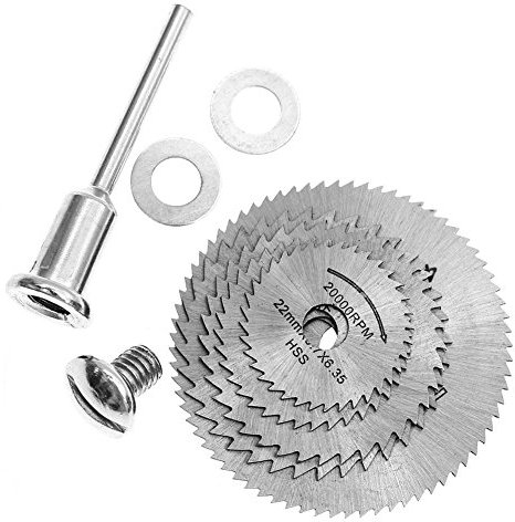 6 Pcs 22-44Mm Hss Disques De Coupe De Lame De Scie Circulaire Set 2 Joints Pour Perceuse