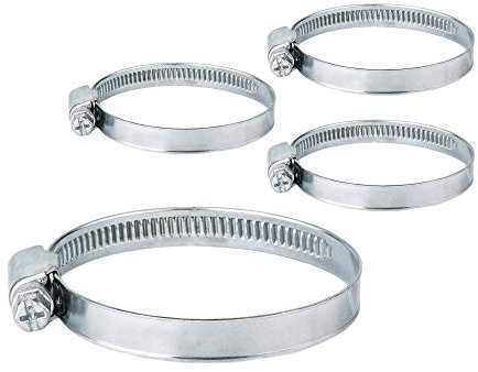 Pack de 4 abrazaderas ajustables para manguera (50-70 mm, 4 unidades)