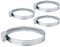 (Pack of 4 pcs) Hose Clamp Adjustable Clamps Worm Gear Adjustable Ø 50-70 mm Hose Clamp (4)