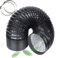 Schahba Aluflexschlauch PVC Lüftungsschlauch 10m (200mm) Schwarz - Flexibel, Hohe Druckfestigkeit, Für Lüftungssysteme