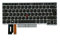 TellusRem replacement Lenovo T480s silver - UK backlit keyboard for Lenovo Thinkpad T480s, T490, E490, L480, L490, L380, L390, L380 Yoga, L390 Yoga, E490, E480