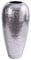 Elegante Vase Oriental 49cm Silber Hammerschlag Design Blumenvase Dekovase Wohnaccessoire Dekoration
