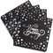 Clvsyh Servietten Happy Birthday, 40 Stück Servietten Geburtstag Schwarz Silber, Papierservietten Paper Napkins, Geburtstagsservietten 33x33cm für Junge Mädchen Geburtstag Party Deko (Schwarz Silber)