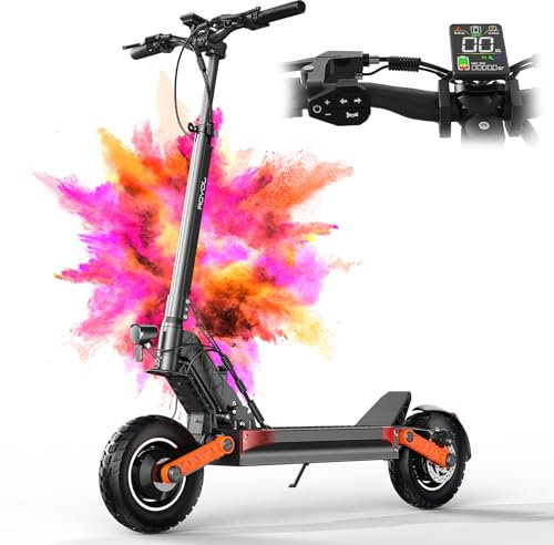 Monopattino Elettrico Adulto,70-90KM chilometri Capacità Della Batteria 48V 26Ah,Carico Massimo 150 kg, Pneumatici Da 10 Pollici, Mezzo pieghevole per spostamenti su lunghe distanze