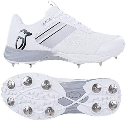 Kookaburra Unisex-Jugendliche Kc 2.0 Spikes Cricket-Schuh, White/Grey