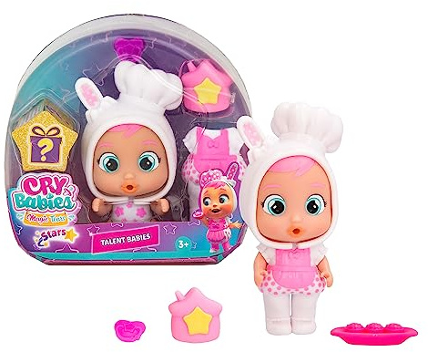 Cry Babies Magic Tears Talent Coney - Mini-Sammelpuppe Gekleidet in ihrem individuellen Talent-Outfit - Geschenk Spielzeug für Kinder Ab 3 Jahren