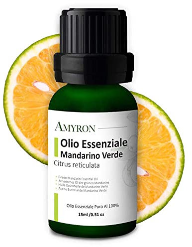 Ätherisches Grünes Mandarinenöl 15ml AMYRON Natürlich Und Rein Zu 100% Ideale Für Aromatherapie Und Diffusor Ätherische Öle/Massagearomatisch/Verwendung In Lebensmitteln.