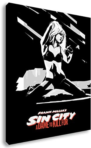 Artis Prints Leinwandbild Jessica Alba Kunst Illustration, Sin City Film, Klein bis XXL, Inneneinrichtung - Wohnzimmer - Wohnung, Dekoration