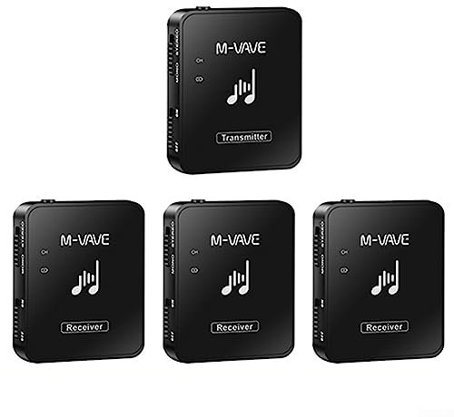 2.4GHz Wireless In-Ear Monitor Auricolare Trasmettitore Ricaricabile Ricevitore Auricolare Senza Fili Auricolare, 1 tran 3 ricevitori