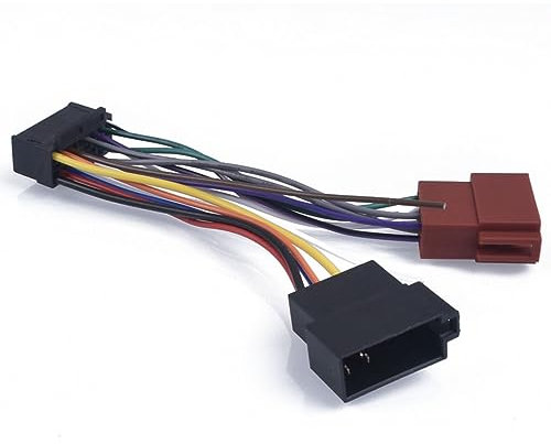 Toiumops Wiring Harness for Sony Radio To ISO Radio Play Plug Auto Adapter Wiring Harness Connector 16Pin Car Stereo Radio Harness